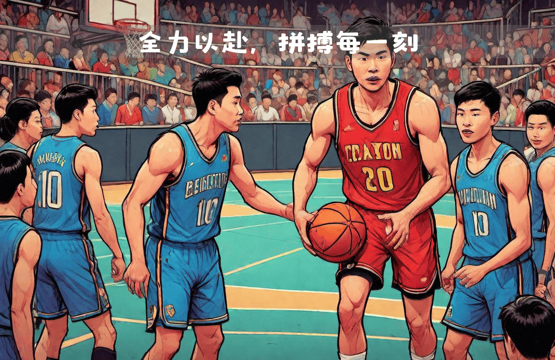 热血角逐赛场，球员拼尽全力的简单介绍